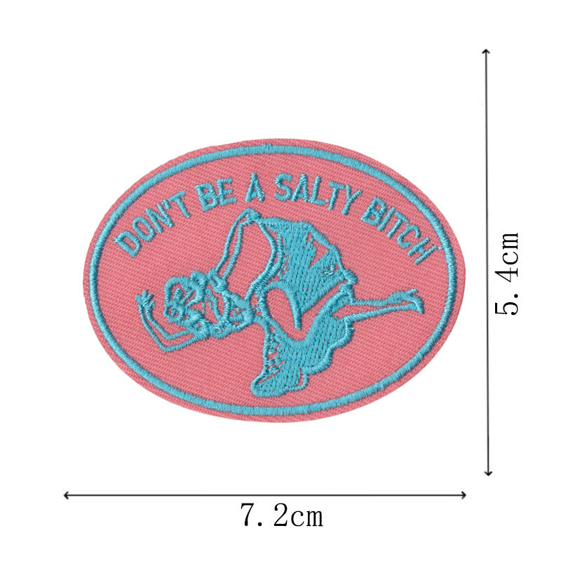 Wholesale Bar main picture denim embroidery patch  patch
